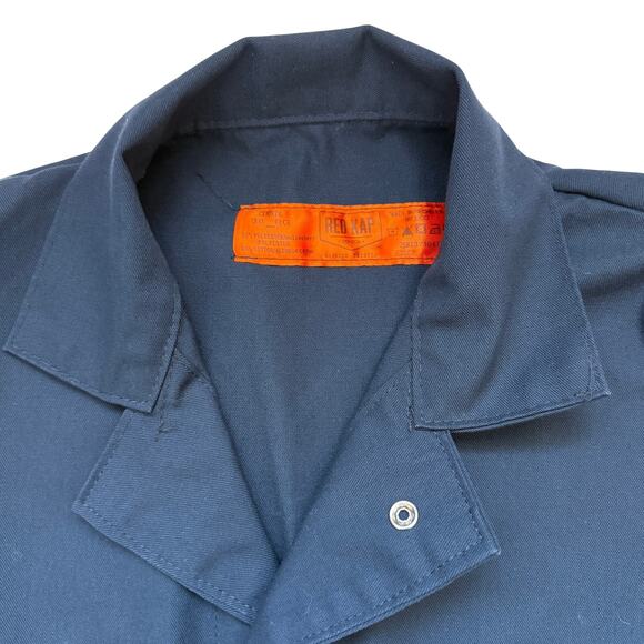 Red Kap Blue Utility Coveralls Size 38 RG, Navy, EUC - Picture 2 of 4